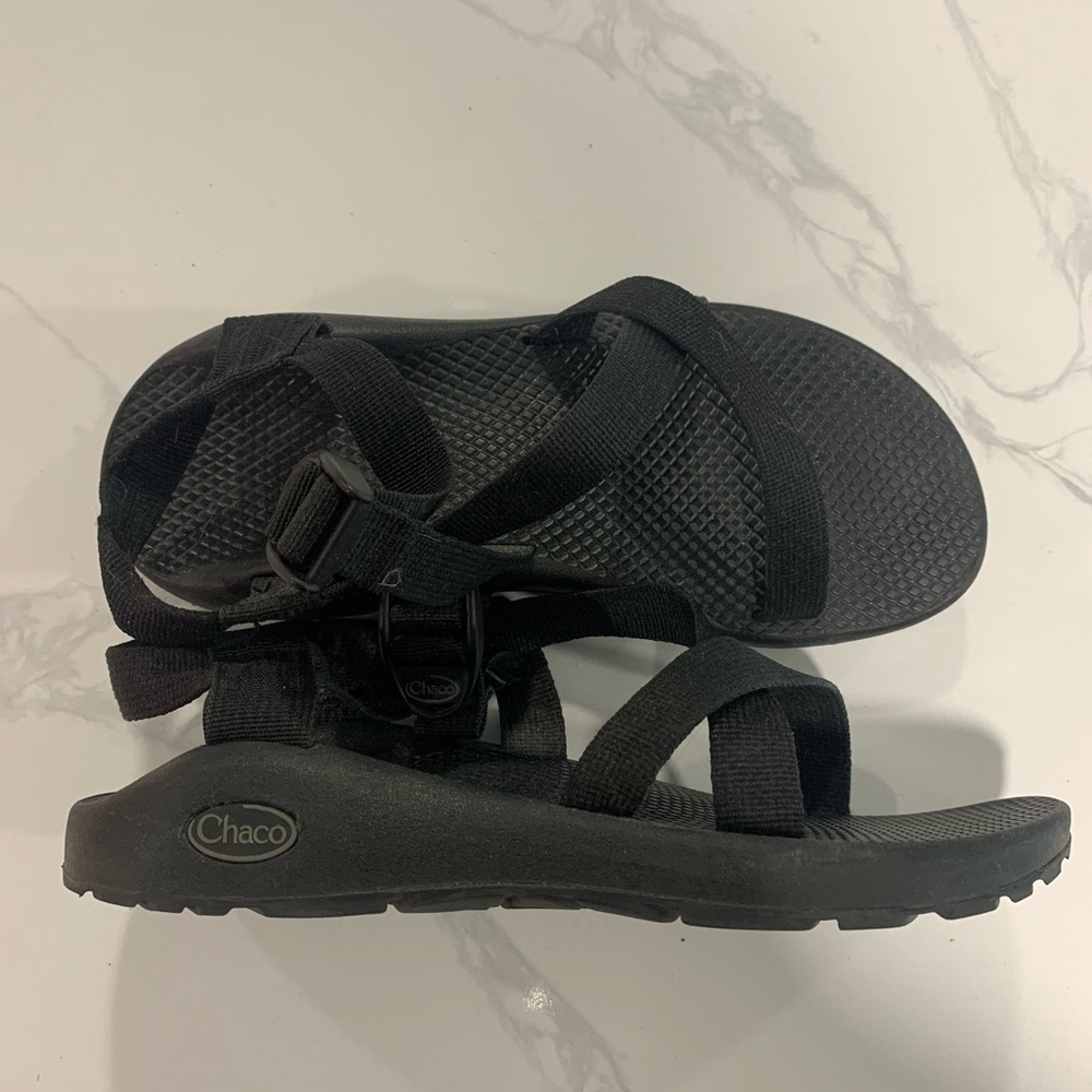 Chaco Black Adventure Sandals - Picture 2 of 4